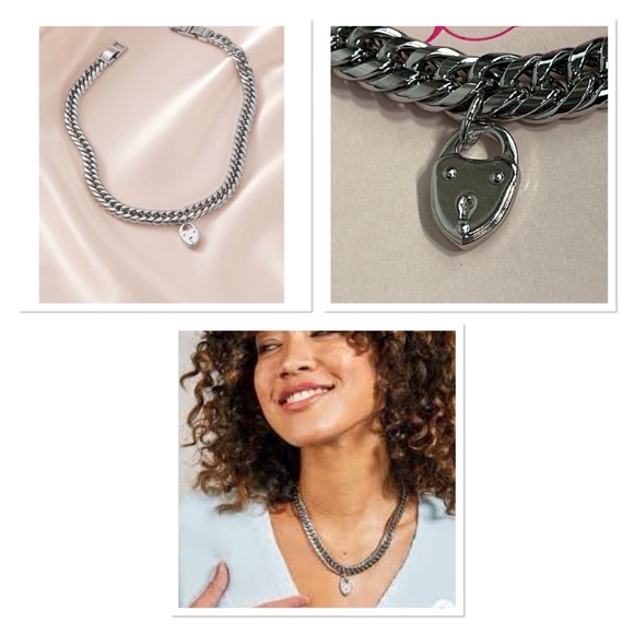 Stella & Dot Heart Lock Necklace - Picture 1 of 1